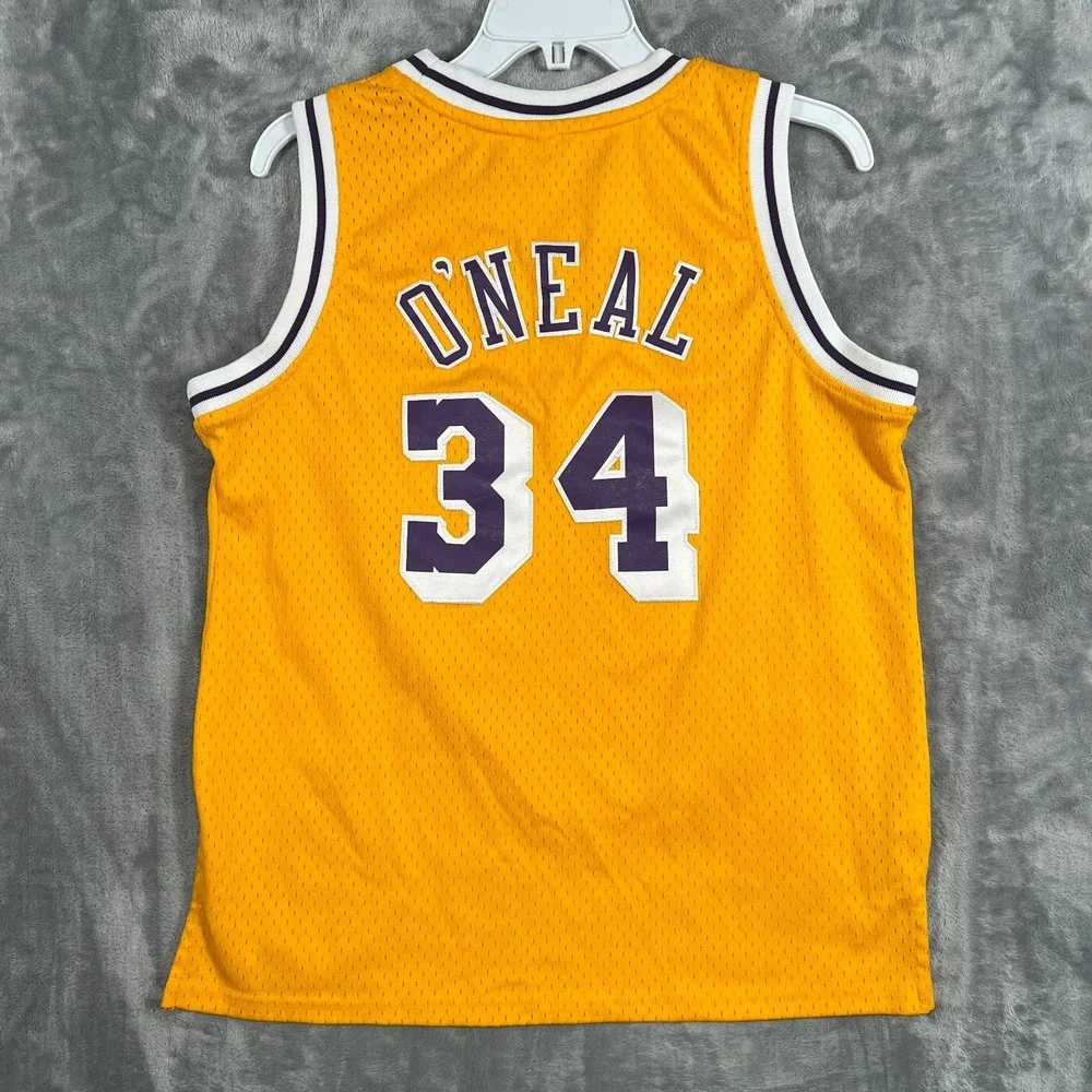Mitchell & Ness Shaquille O'Neal 34 Los Angeles Lakers Jersey Boys Youth Large